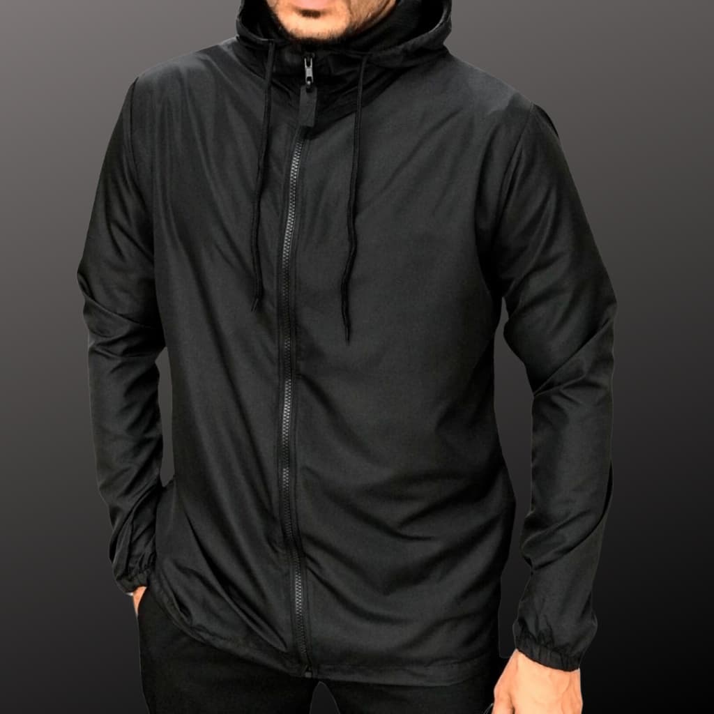 Jaqueta Corta Vento Masculino. Leve Secagem Rápida Confortável Ideal para Caminhadas e Corridas
