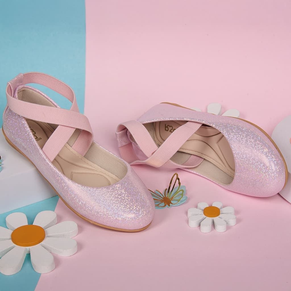 Sapatilha Infantil Bailarina Menina Delicada Glow Confortável Festa Casamento 2032