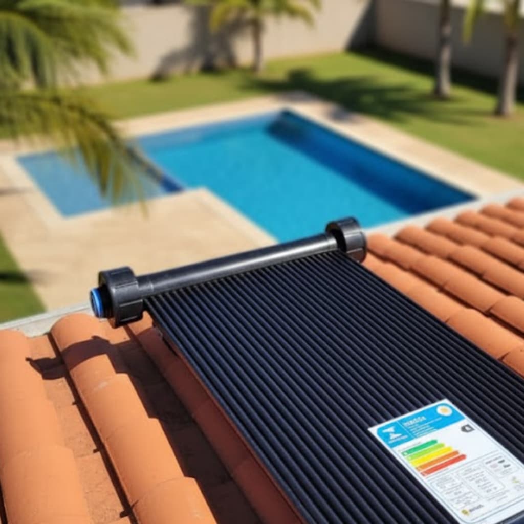 Placa Solar Para Piscina 2m Rosca TS Solar Aquecedor Solar - Alta Eficiência