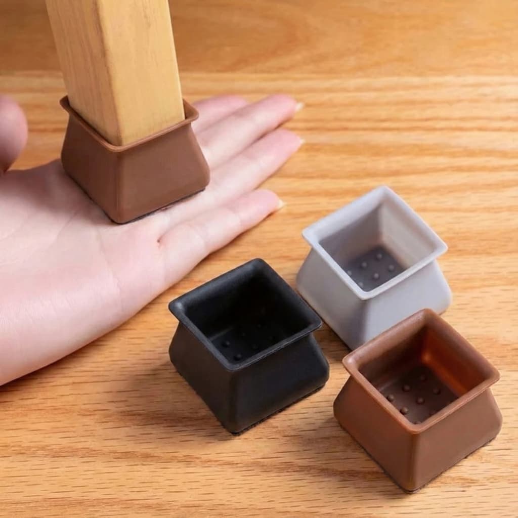 Protetor de Silicone para Pés de Cadeira Pés Pezinho quadrado