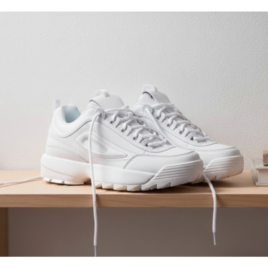 Tenis Branco Disrupt Feminino Masculino Sem Marca Moda