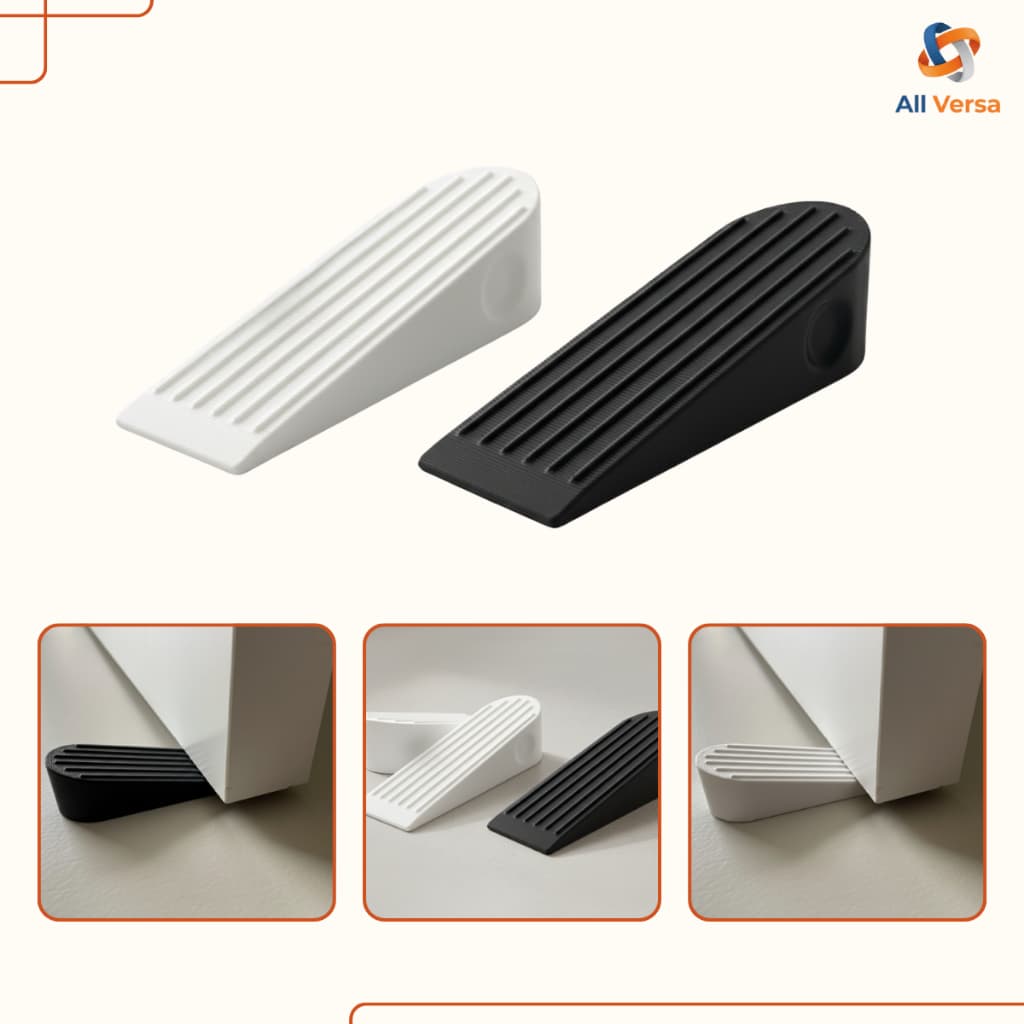 Trava Portas Antiderrapante PLA - Prendedor Aparador para Portas | Não Arranha o Piso