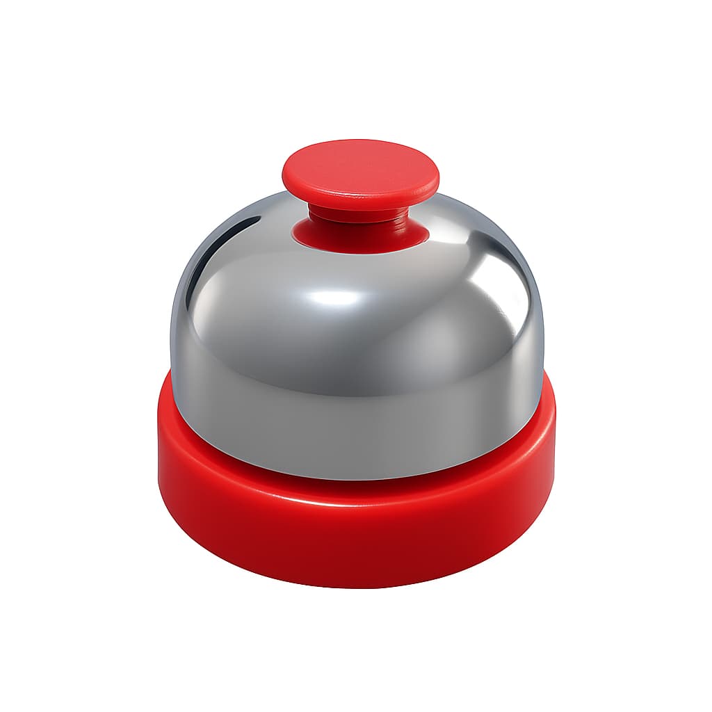 Campainha Sinaleta Sino De Mesa P Hotel Bar Cozinha Recepção Cromado