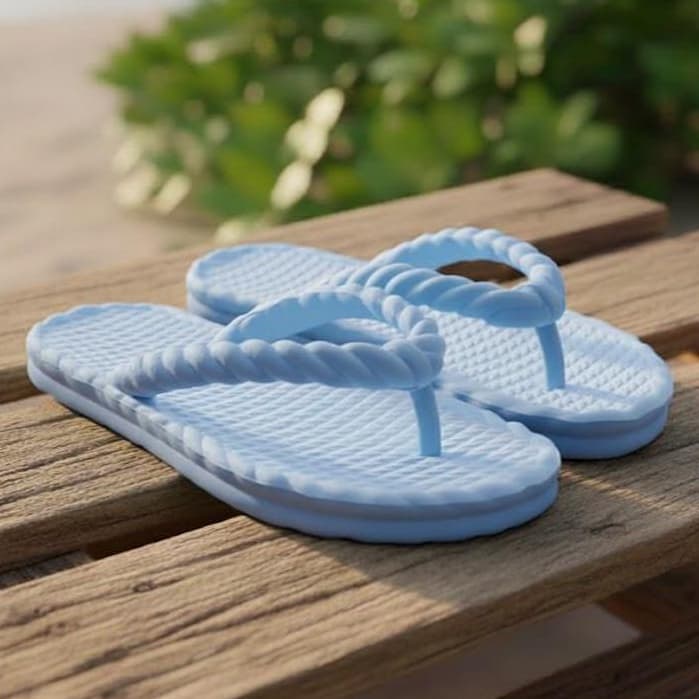 Chinela Feminina Sandália Trançada feminina macia casual praia nuvem Ortopédica Leve