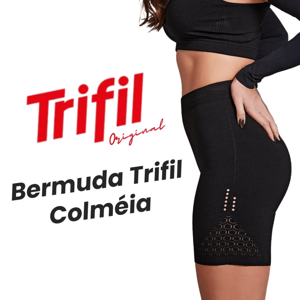 Bermuda Colmeia Trifil – Conforto, Sustentação e Liberdade nos Movimentos Academia Fitness K05223