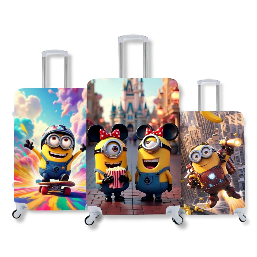 Capa De Mala Protetora Elástica Personagens Minions Bagagem