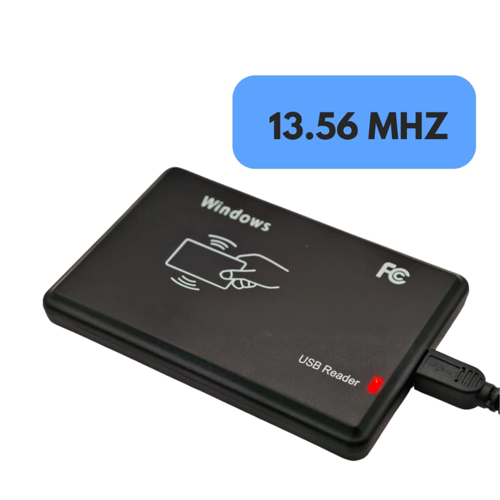 Leitor Cartão Nfc Tag Rfid Mifare 13.56mhz Usb Plug And Play