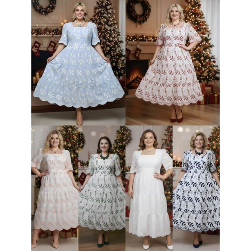 VESTIDOS LEISE 3D E BARRA PLUS SIZE