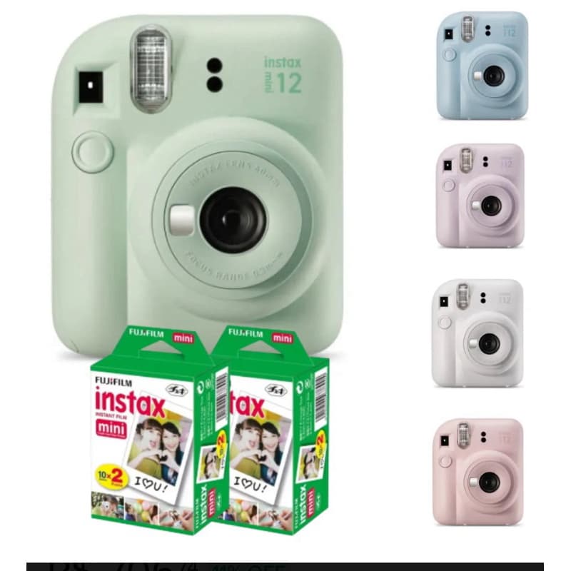 Câmera Instantânea Instax Mini 12 + Filme 40 Fotos Fujifilm