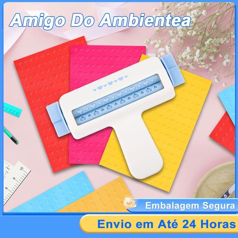 Rolo Frisador de Papel, Texturizador de Papel, Ferramenta de Mão, Máquina De Gravação De Papel