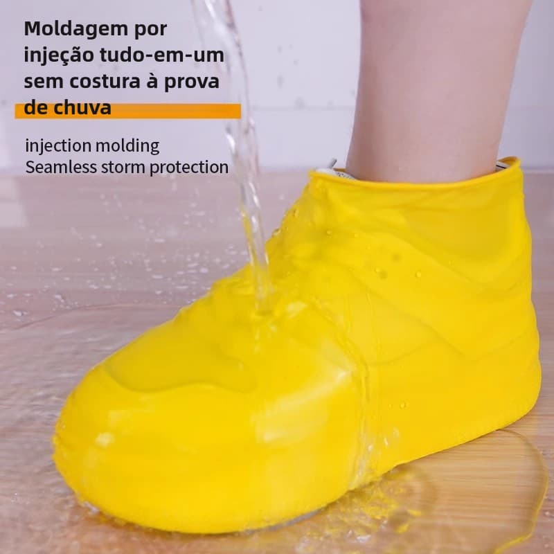 Protetor de calçado para chuva unissex: antiderrapante, à prova d'água, reutilizável