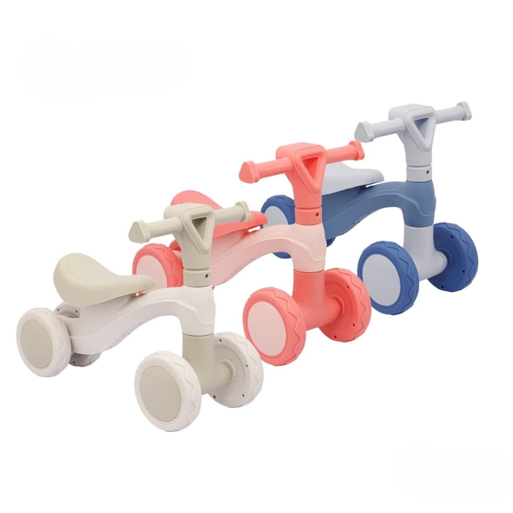 Andador Infantil Bicicleta de Equilíbrio Baby Bicicletinha de Passeio Balance sem Pedal com 4 Rodas