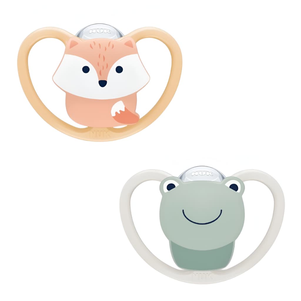 Chupeta Nuk Space Bichinhos Bico Silicone Ortodôntico Oral fit 2.0 Estojo Esterilizável 0-6 Meses