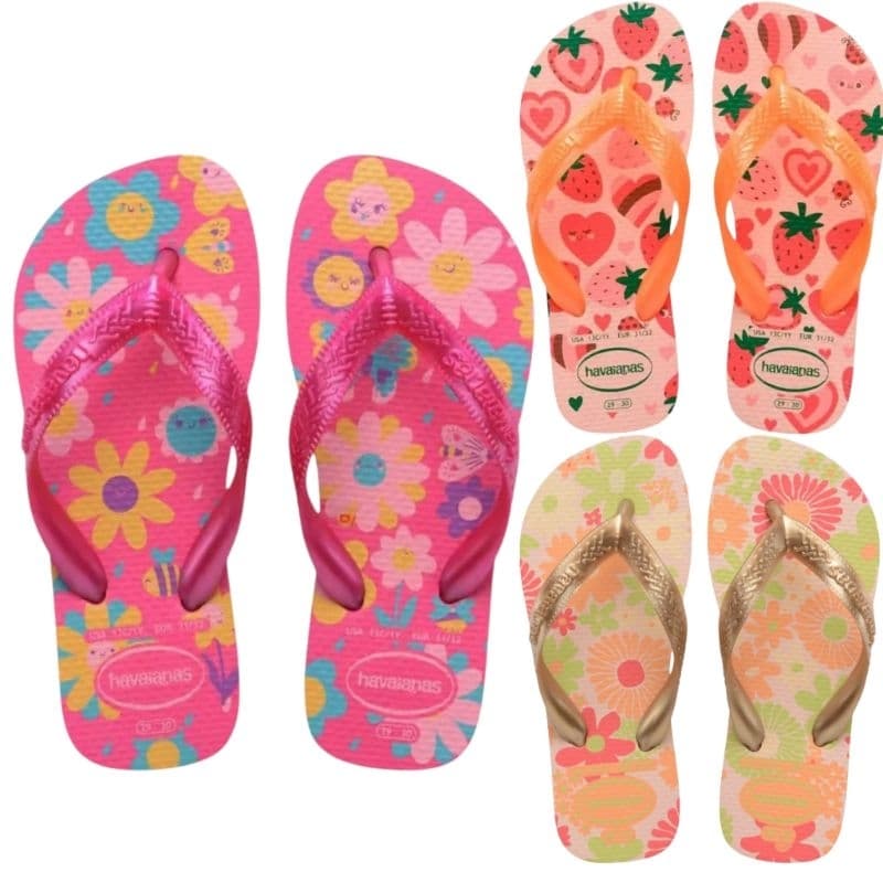 Havaianas Kids Flores - Sandália Infantil Floral Original