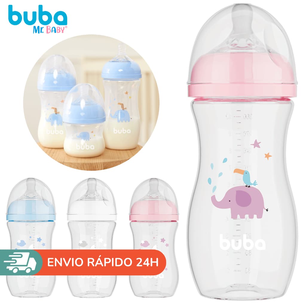 Mamadeira Anticólica Buba Easy Flow com Bico Ultrasoft