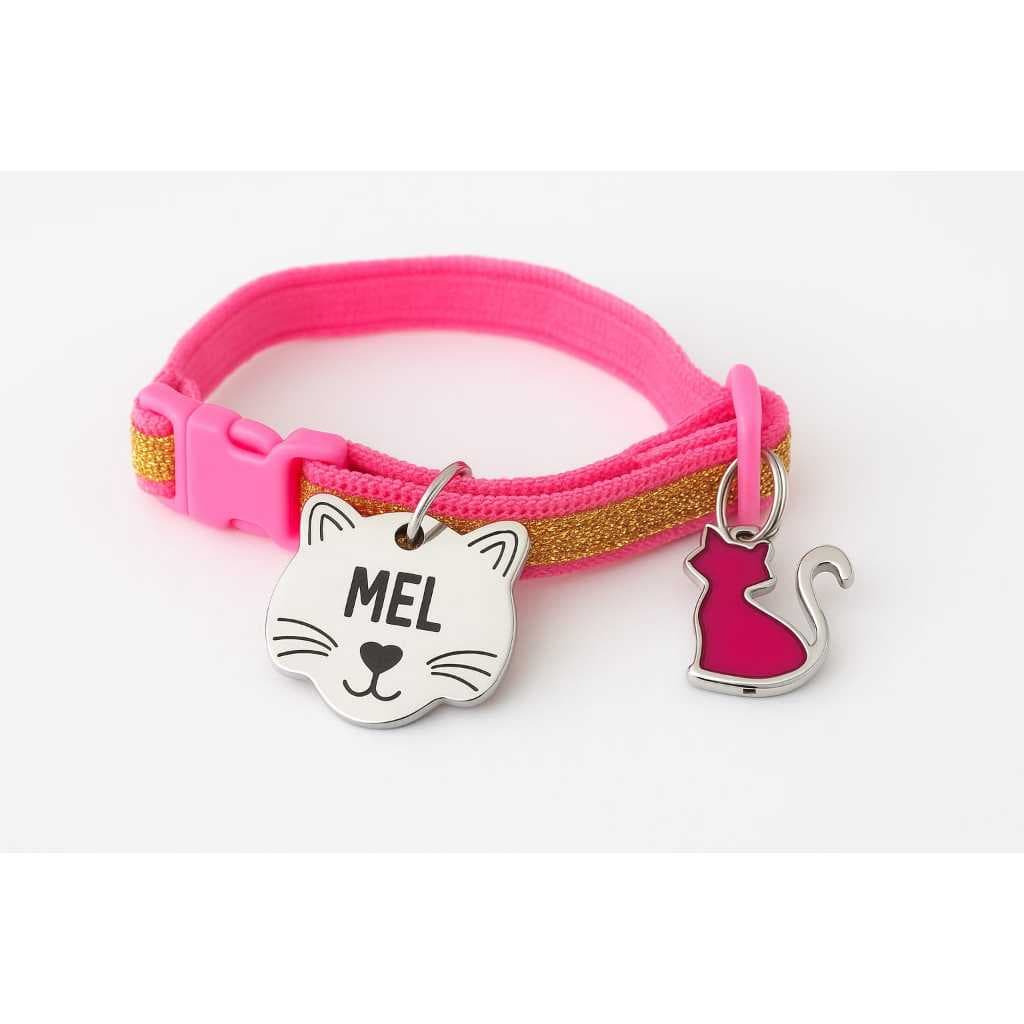 Coleira para Gato Anti Enforcamento com Plaquinha de Identificação Imediato