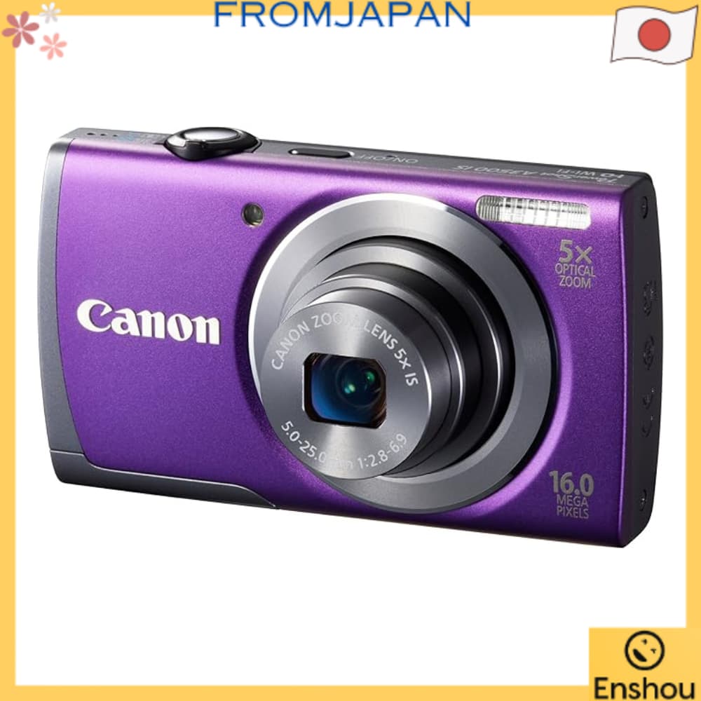 [USED][Direto do Japão]Canon câmera digital PowerShot A3500 IS (roxa) grande angular 28mm zoom óptico 5x PSA3500IS(PR)
