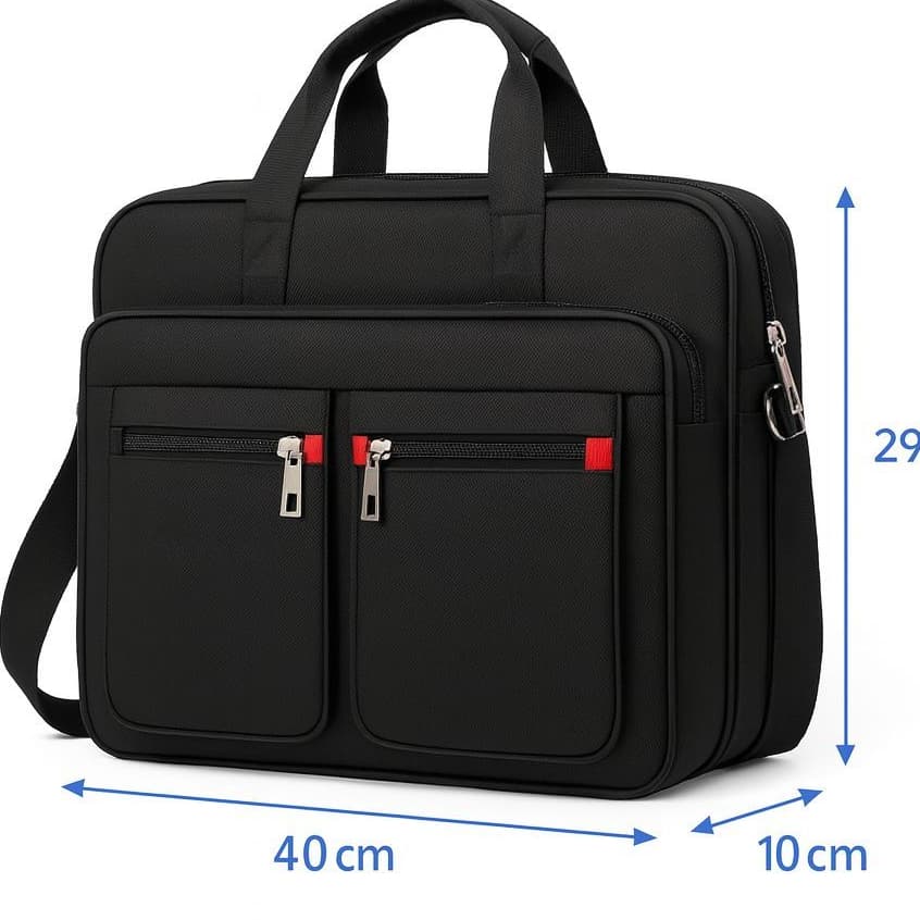 Pasta Executiva Tiracolo Notebook 15.6 Bolsa Tranversal  Nylon Masculino Femina