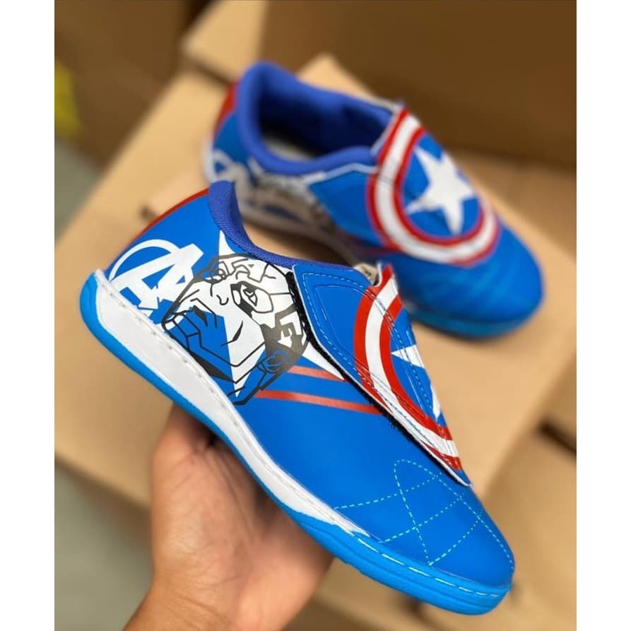 Tenis infantil chuteira infantil america sola reta e reforçada com velcro