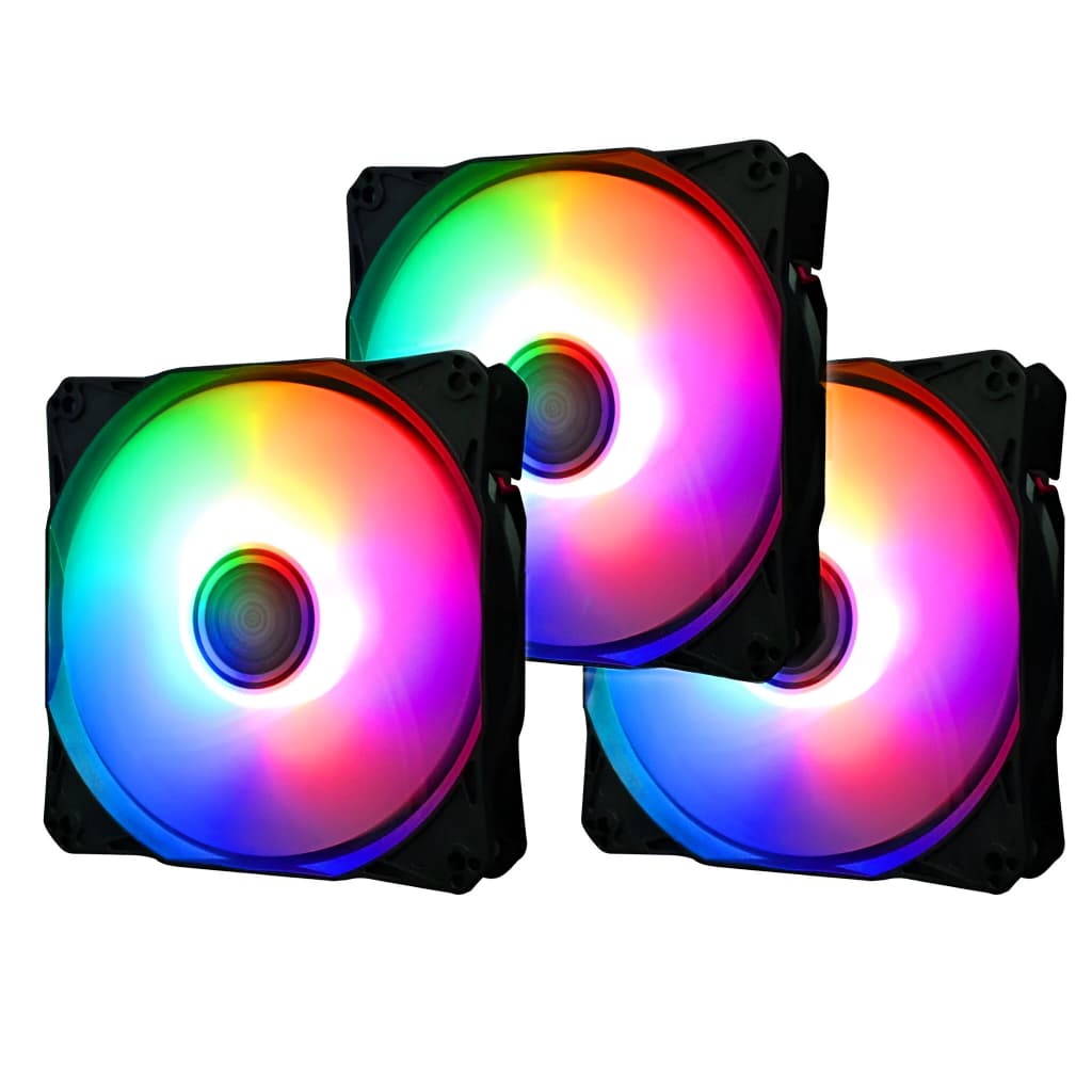 Cooler Fan 120mm Com Led Dupla Face Para Gabinete Pc Cpu Computador