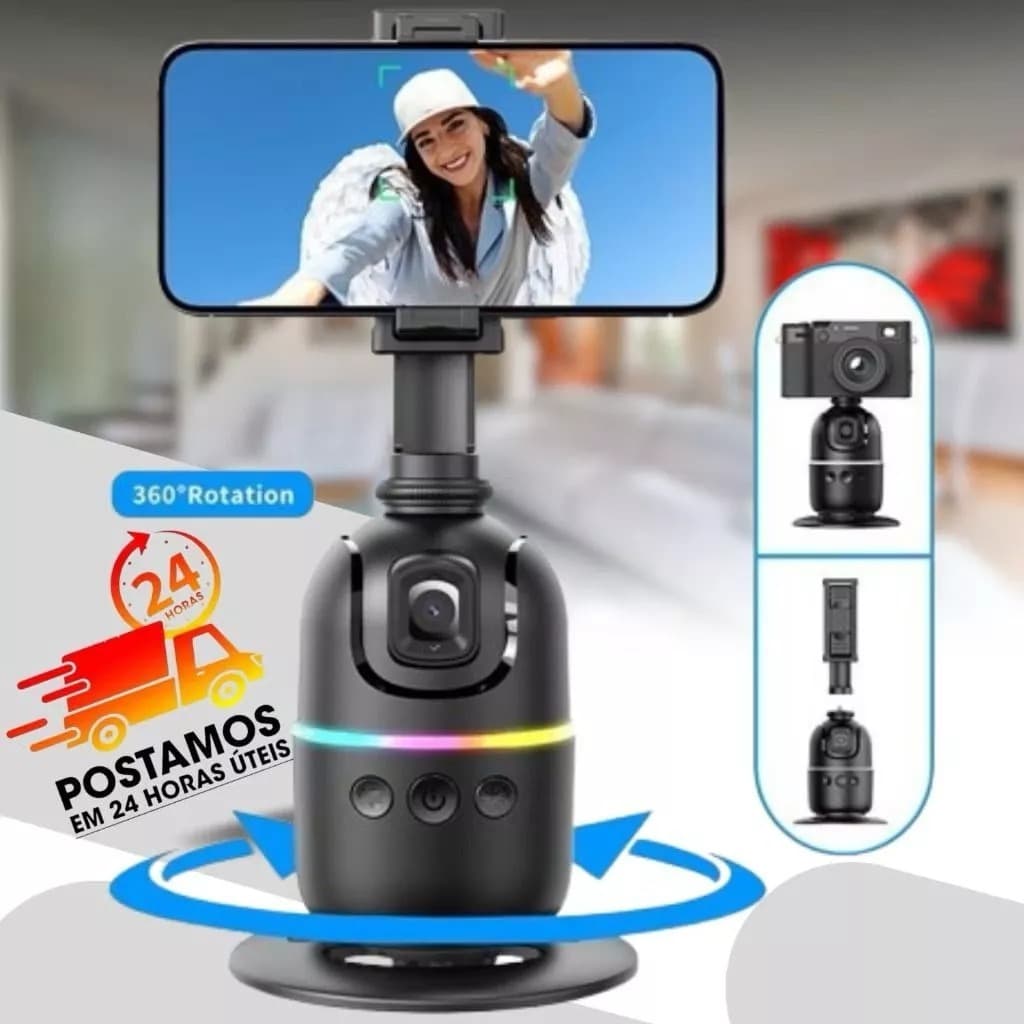 HMASTON Estabilizador de Celular Portátil Gimbal com Rastreamento Inteligente de IA ORIGINAL MODELO ZB05