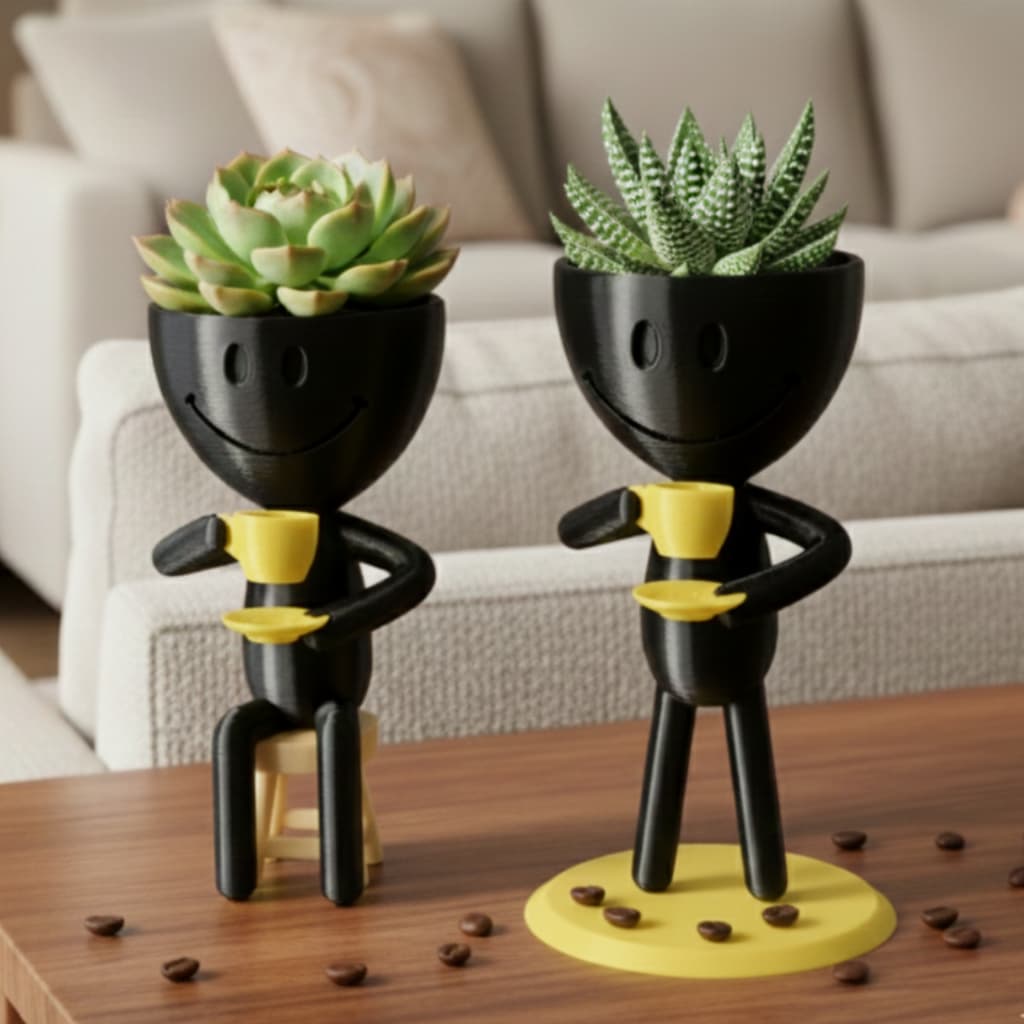 Vaso Bob Cantinho do Café – Kit 2 Vasos-Decoração cantinho do Café