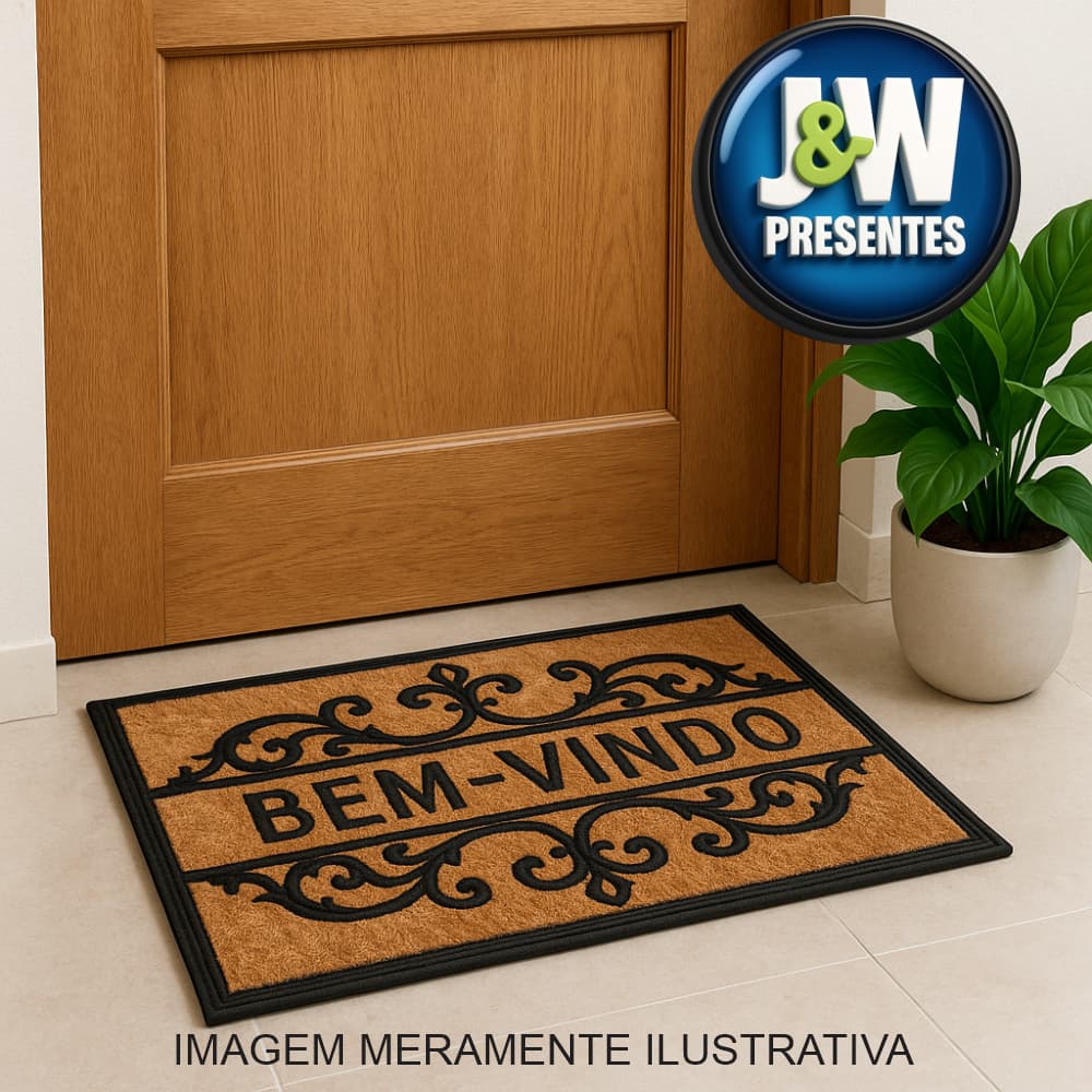 Tapete Capacho Divertido Para Entrada Casa Apartamento Loja 58x38cm