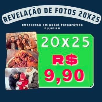 Revelação de 1 fotos 20x25Envio rápido Impressão Revelar foto