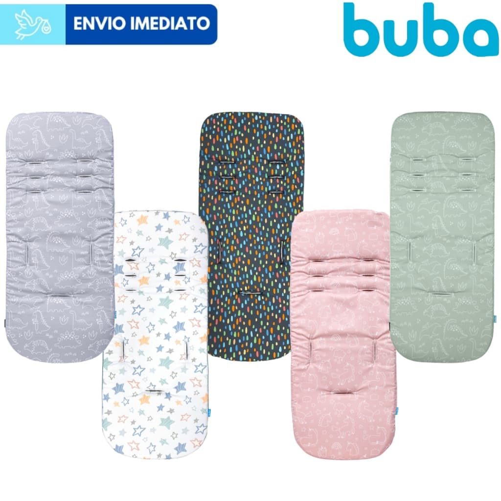Almofada Para Carrinho Bebê Universal Dupla Face Buba Bebê Conforto
