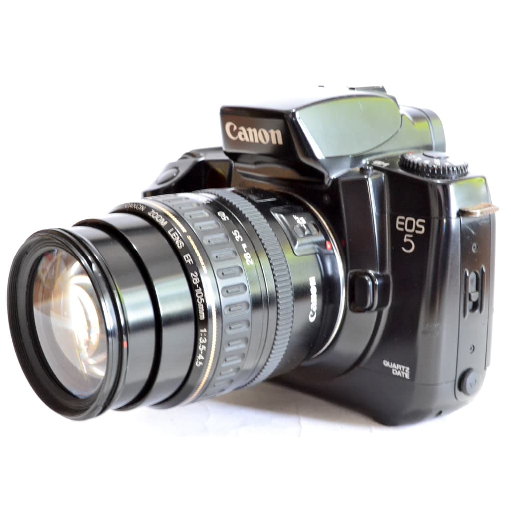 Câmera Fotográfica Analógica SLR Profissional Canon EOS 5 Usado Retrô Vintage Raridade