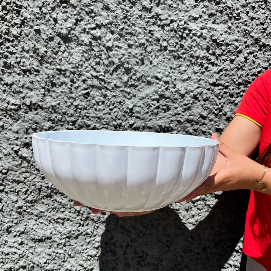 Vaso bacia decorativo para planta estilo moranga 34x15