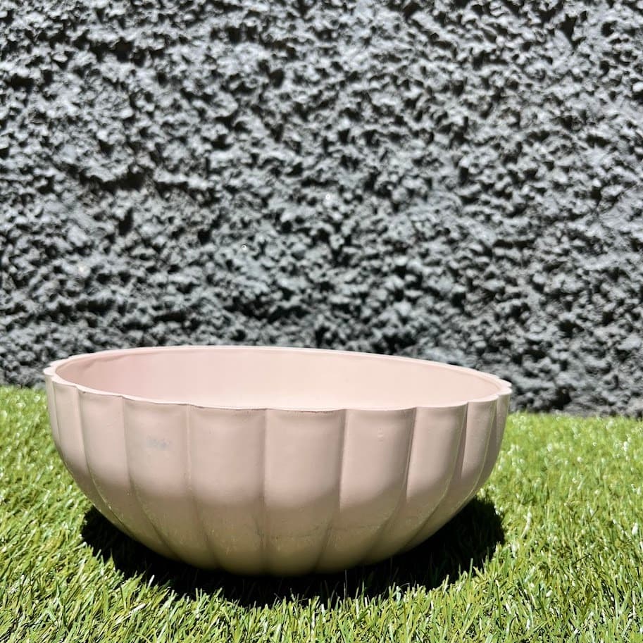 Vaso Decorativo em Polietileno para Planta Bacia Mini Moranga 25x10