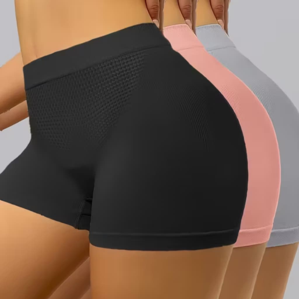 Kit 3 Calcinha Box em Microfibra Cueca feminina– Shortinho Confortável, Respirável