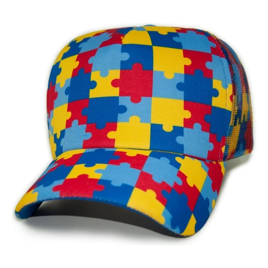 Boné Infantil Autismo Criança Conscientização TEA Modelo Autista Americano Menino Menina