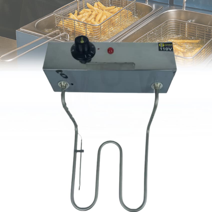 Cabeçote Resistência 5 Litros Painel Elétrico Para Fritadeiras da Marca Gomes Inox