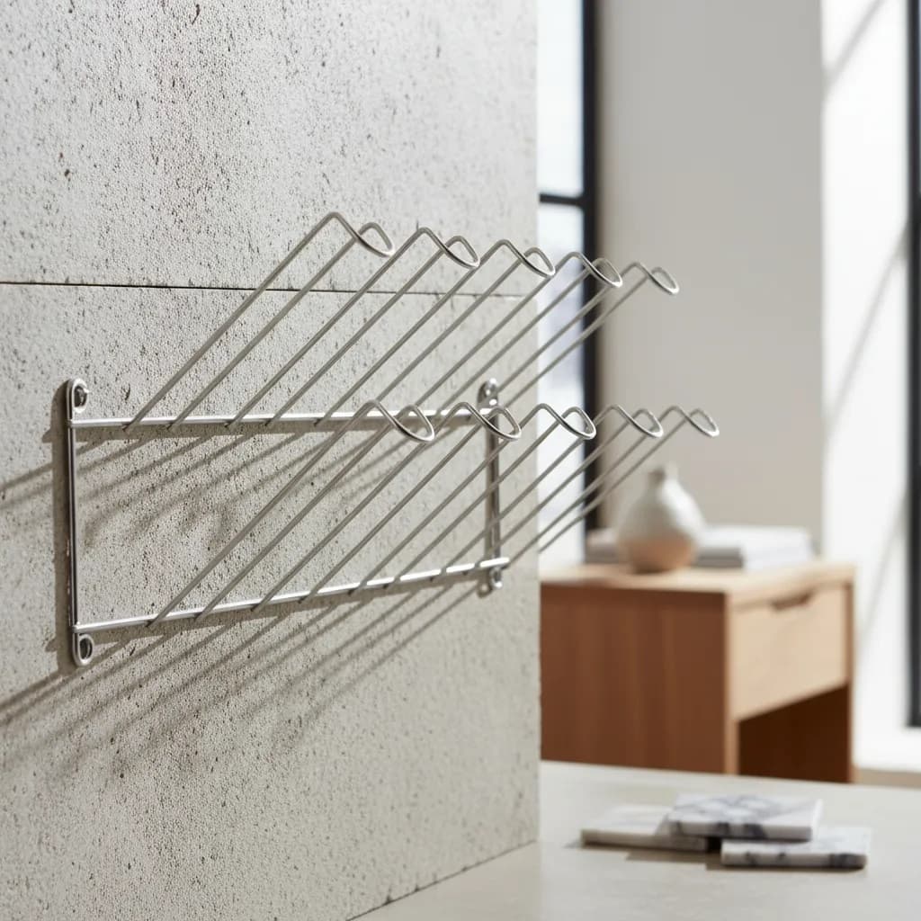 Porta Copos De Aço Cromado Escorredor pia e Parede Modelos e Tamanhos 6 a 30 Copos