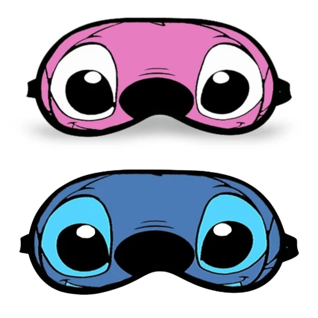 Máscara de Dormir ou Tapa olhos Angel e Stitch