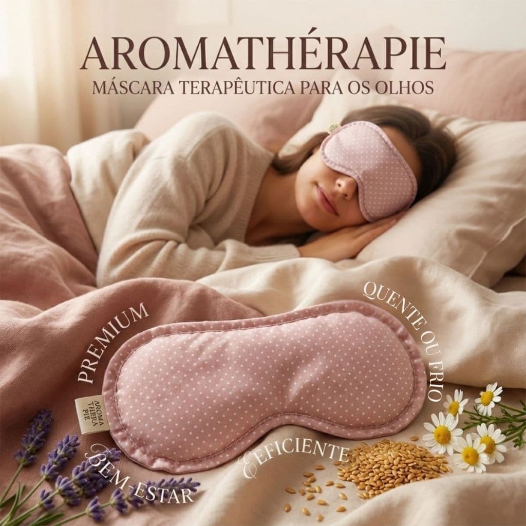 Máscara Aromática Térmica Sementes e Ervas Região dos Olhos Olheiras e Relaxamento Aromathérapie