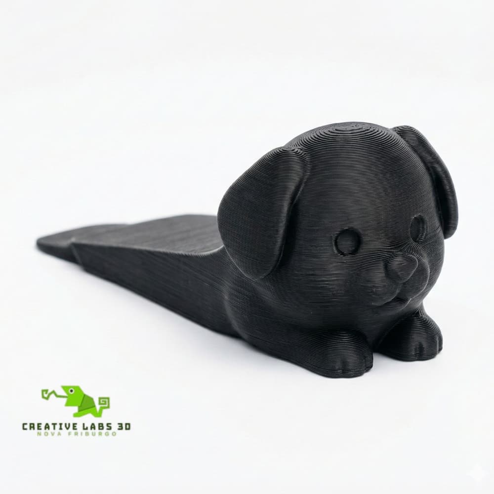 Trava Porta CACHORRINHO Decorativa Antiderrapante ! – Cunha Calço Segurança para Portas, Ideal Pets e Crianças