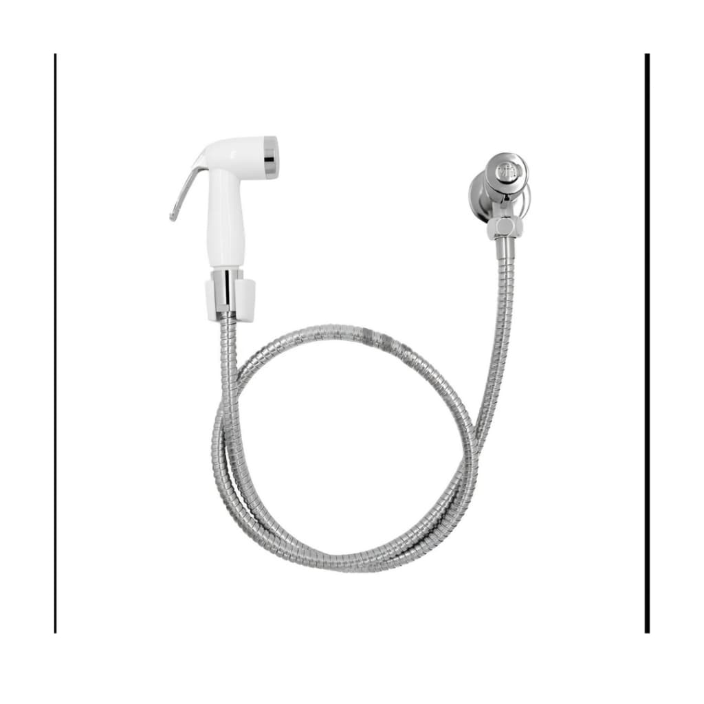 Ducha Higiênica Luxo Abs Cromada Acionamento 1/4 De Voltas