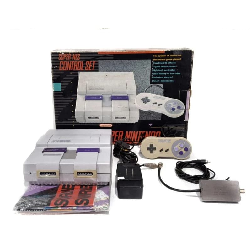 Console Super Nintendo Na caixa Model SNS-001