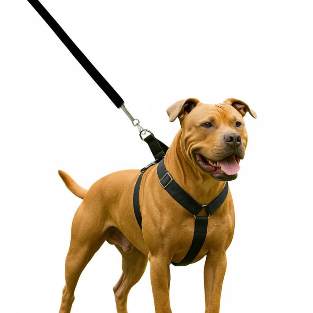 Coleira Peitoral Guia Para Cachorro Médios e Grande Pit Bull Antipuxão Reforçada Ajustável