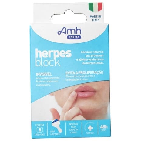 Herpes Block Adesivos que Aliviam os Sintomas do Herpes Labia l- Amoveri