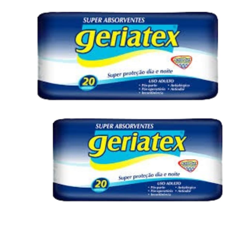 Promoção 2 Absorvente Geriatrico Geriatex C/20 Unidades