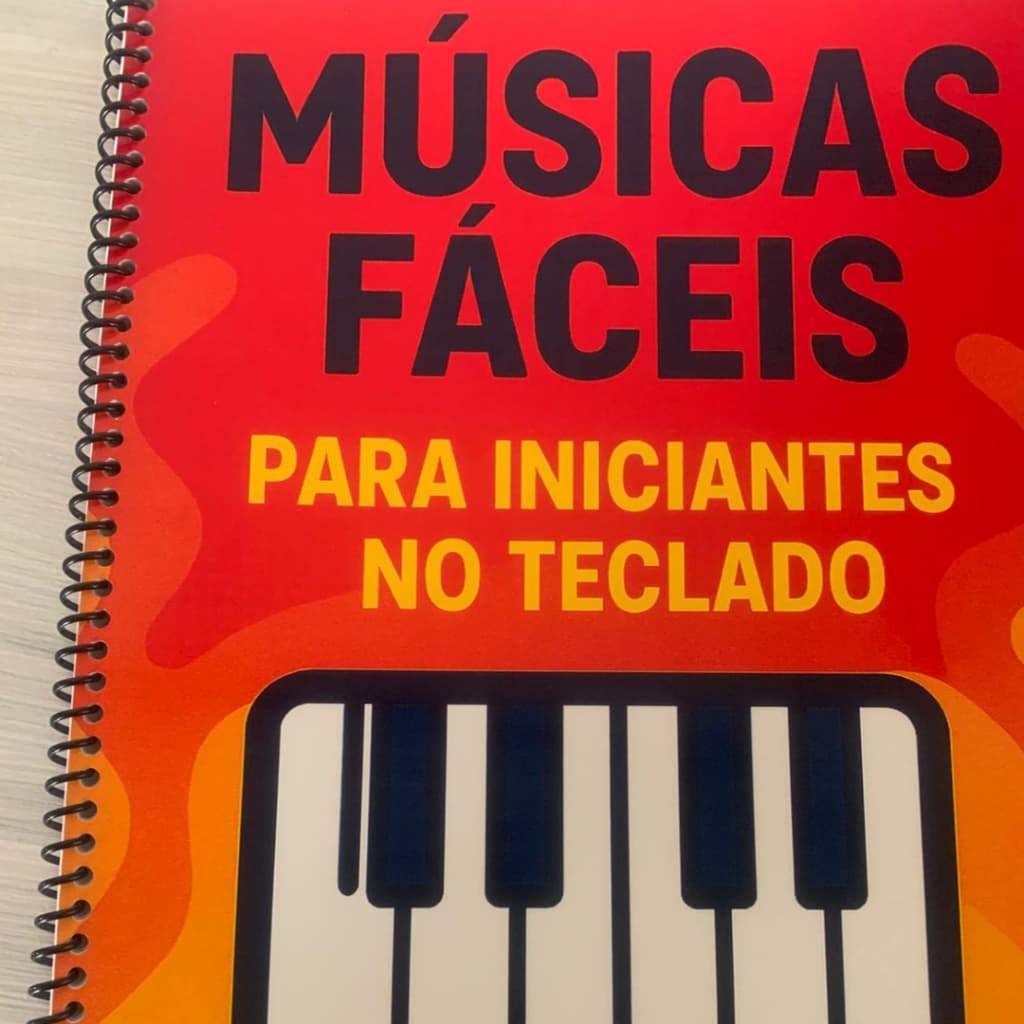 Livreto de Cifras Musicas Fáceis para Iniciantes no Teclado para sair tocando rápido