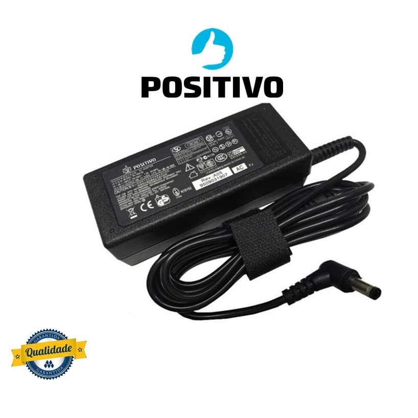 FONTE CARREGADOR NOTEBOOK POSITIVO 19V 3.42A 65W - BIVOLT AUTOMÁTICO