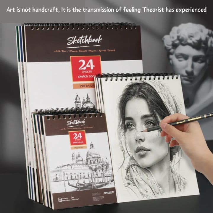 Caderno Sketchbook Desenho Artístico Profissional Esboço A4