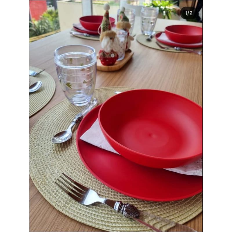 PRATO FUNDO PLASTICO LINHA COLOURS  1,200 LT ,COZINHA DIVERTIDA ,VAI NO MICRO-ONDAS.