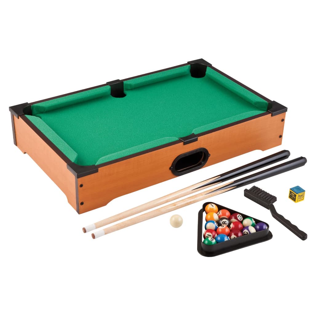 Mini Mesa Jogo De Bilhar Sinuca Snooker Infantil Completo 2 Tacos Madeira Triangulo Bolas Portátil