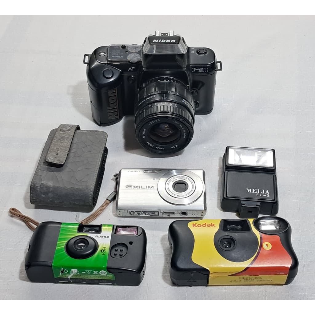 Lote de máquinas fotográficas